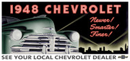 Chevrolet Vintage 1948 Metal Sign