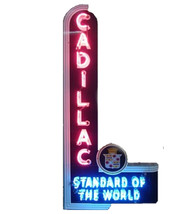 Vertical Cadillac Neon Sign Series II