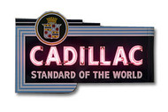 Cadillac Dealer Neon Sign