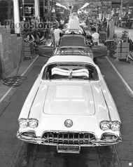  1958 Chevrolet Corvette Assembly  Poster