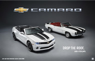 2011 and 1969 Chevrolet Camaro Convertibles Poster