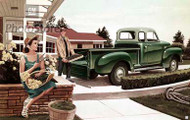 1954 GMC Stepside Pickup Truck Artwork Poster