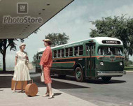 1950 GMC Coach Bus Poster