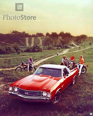 1972 Chevrolet El Camino SS Sedan Pickup II Poster
