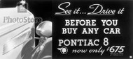 1934 Pontiac Eight Advertisement Poster