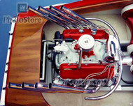 1965 Chevrolet Marine V8 Engine Poster