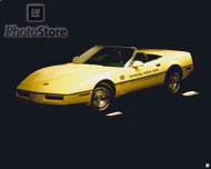 1986 Chevrolet Corvette Convertible Pace Car Poster