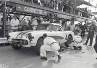1957 Corvette Racer Pitstop at Sebring Poster