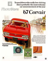 1967 Chevrolet Corvair 500 Sport Coupe Poster