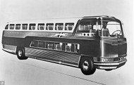 1946 GM Double-Decker Bus Concept Poster