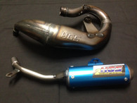 KTM SX 50 2016 onwards HGS EXHAUST SYSTEM WITH BLUE MUFFLER