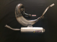 HGS KTM SX65 09 -15 EXHAUST SYSTEM WITH SILVER MUFFLER