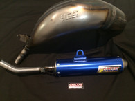 HGS KTM SX125 16 - 18 EXHAUST SYSTEM WITH BLUE MUFFLER