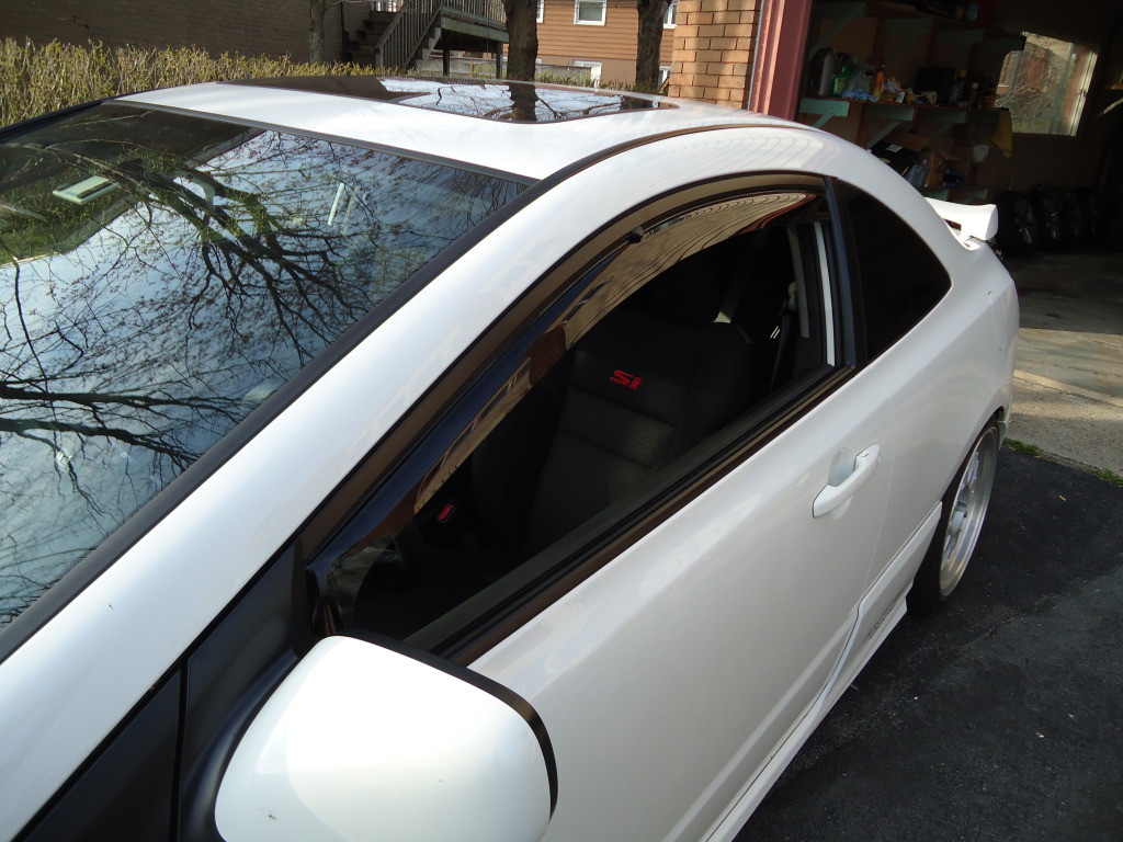 Weathertech 06 11 Honda Civic Coupe Window Deflector Visor 80418
