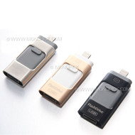 3 in 1 i-Flash Retractable USB Drive Android iOS PCs Macs Mobile Phones, Tablets