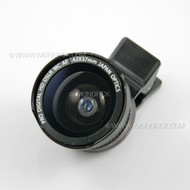 Universal HD 37mm 0.42X Fisheye Wide Angle Macro Lens with mobile clip mount holder Hood for phones