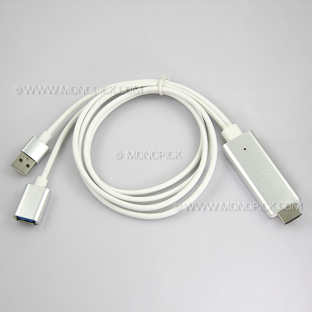 1080P HDMI AV Adapter Cable Dongle for connect Samsung Galaxy S8 Active to HD TV