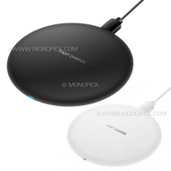 Plastic Matte Wireless Charger 2A Fast Charging Pad for Samsung Galaxy Galaxy S8 Note 8 iPhone 8 Plus X