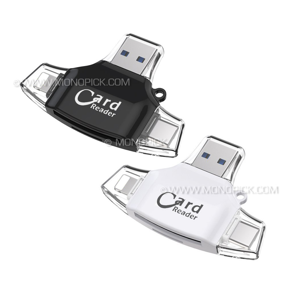 4 in1 Usb-C Typ C USB 3.0 Micro SD Speicherkarten Lesegerät Hub Tf OTG Adapter 