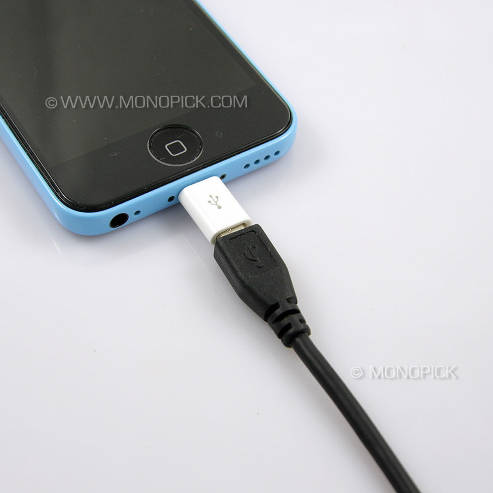 LOT 8-pin Micro USB Adapter Charging Converter for iPad mini Air iPhone 5 5C  5S 6 6S 7 Plus - monopick