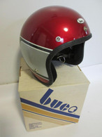 NOS Vintage BUCO Red Design Motorcycle Helmet