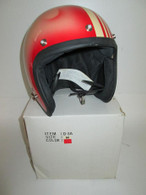 NOS Rare Shoei Fancy Stripe Red Motorcycle Helmet