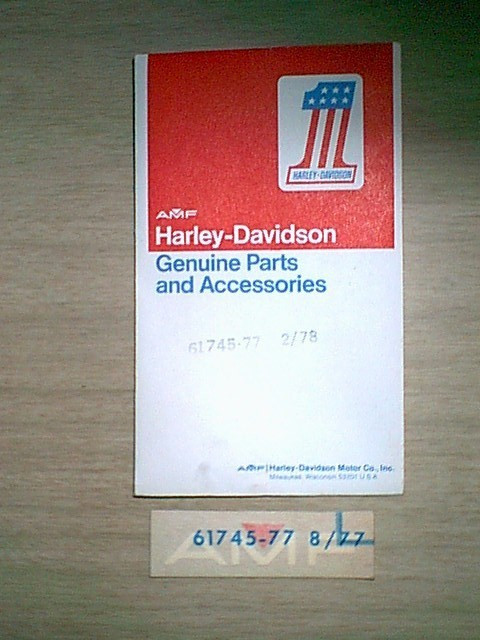 Vintage Harley AMF Decal 1966-1971 – OEM NOS Sticker For FLH Sportster FX Superglide