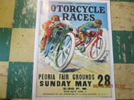 Vintage Motorcycle Race Poster