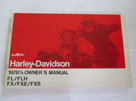 NOS 1978 1/2 Harley FL Owners Manual