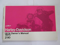 NOS 1974 - 1975 Harley Z-90 Owners Manual