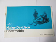 Heres a new old stock Harley 1972 Snowmobile Owners Manual