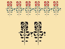 Roycroft Reminiscent Rose Napkin Size