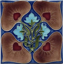 Porteous V33 Art Nouveau Tile