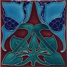 Porteous V20A Art Nouveau Tile