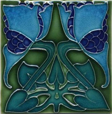 Porteous V20B Art Nouveau Tile