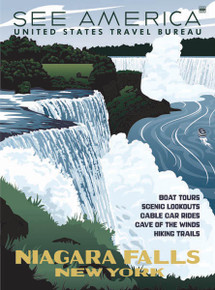 Niagara Falls WPA-Style Poster