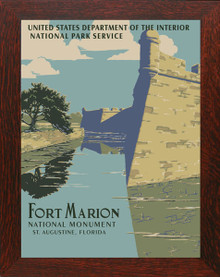 Fort Marion National Park WPA Poster Framed