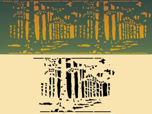 Forest Frieze 9.75 X 6.5