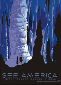 Carlsbad Caverns See America WPA Poster