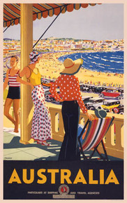 Australia, Bondi Beach, New South Wales by Percy Trompf, 1929