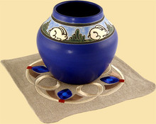 Blue Diamond Table Top Linen