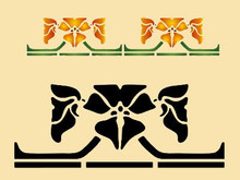 Arts & Crafts Geometric Flower 10 X 4