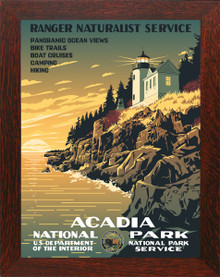 Acadia National Park WPA Poster Framed