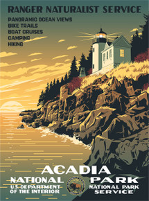 Acadia National Park WPA Poster
