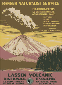 S&D Lassen Volcanic National Park WPA Poster