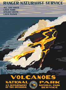 S&D Hawaii Volcanoes National Park Poster