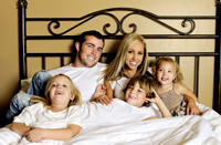 Family in Bed