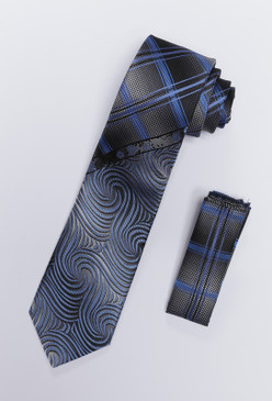 JPJ Tie + Handkerchief INDIGO