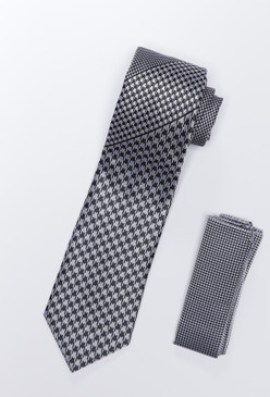JPJ Tie + Handkerchief GREY (702)