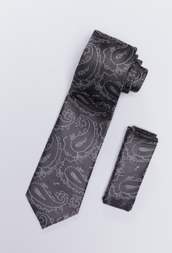 JPJ Tie + Handkerchief EGGPLANT (706)